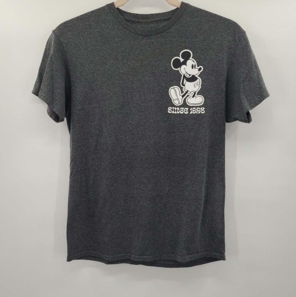Disney Mickey Mouse True Original T Shirt Medium Gray Unisex